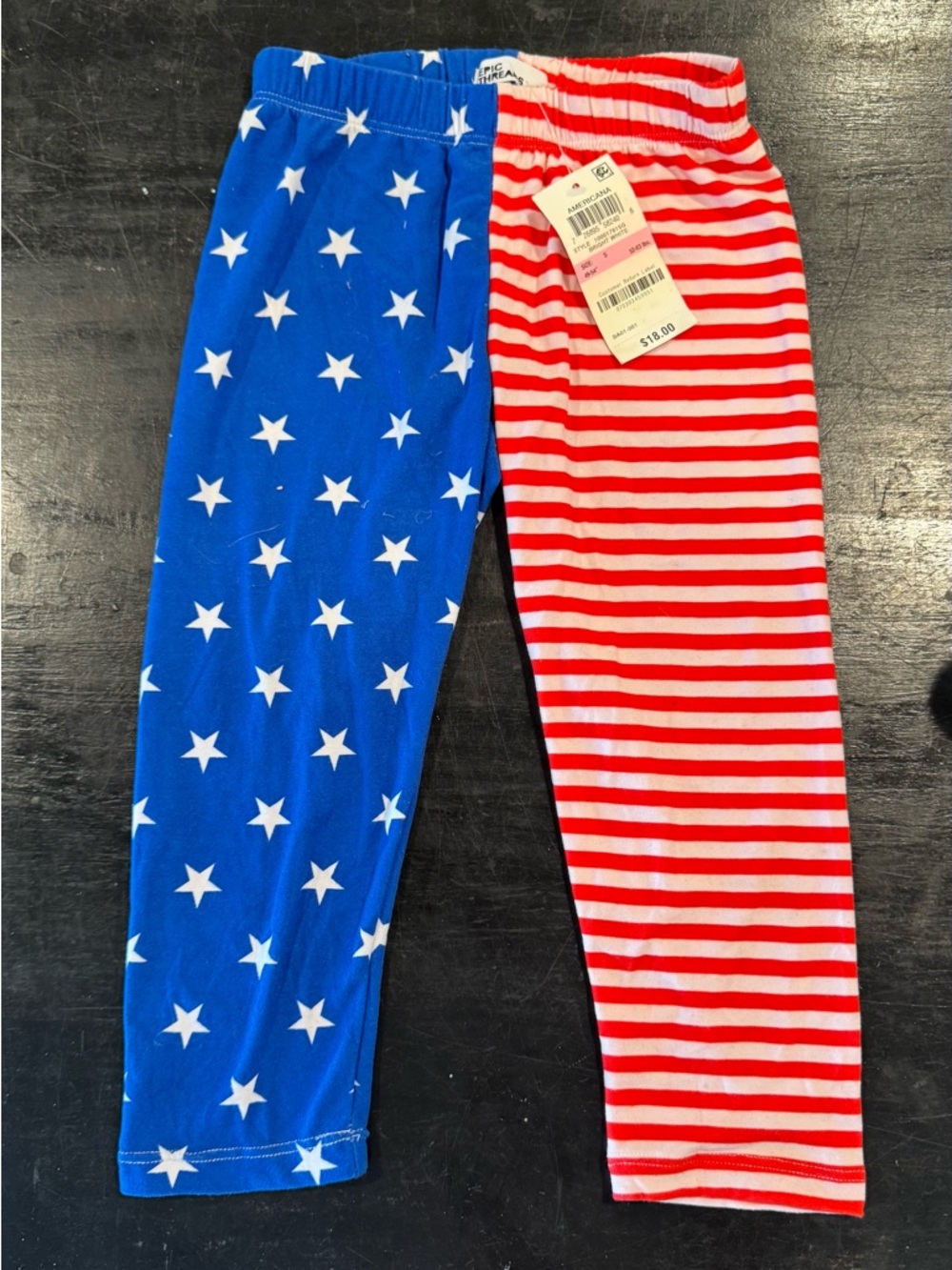 4/$15 Epic Threads Red & Blue Stars and Stripes leggings